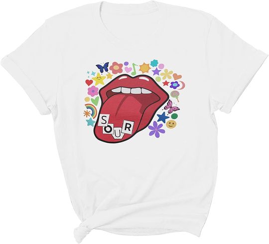 Discover Sour Album T-Shirt - Olivia's Sour Lip Design
