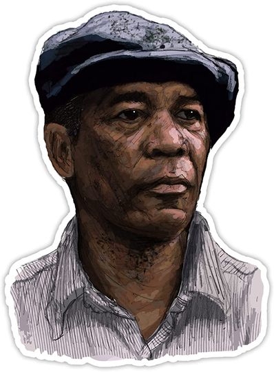 Discover The Shawshank Redemption Morgan Freeman Color Sticker 2"
