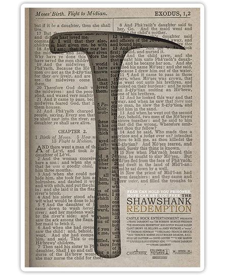 Discover The Shawshank Redemption Hammer Sticker 3"