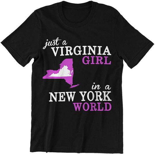 Discover New York Girl Just A Virginia Girl in A New York World Shirt