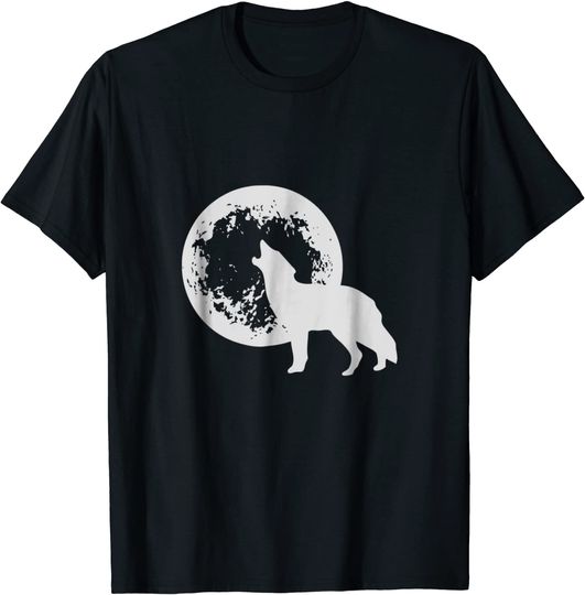 Discover Wolf Howling at the Moon T Shirt