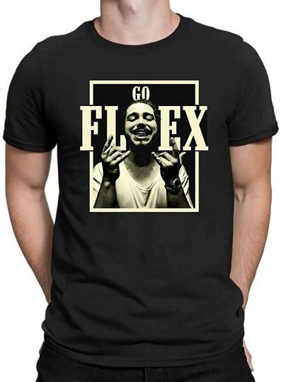 Discover Cool Malone Go Flex Rapper Quavo Hip Hop Music Black Cotton T-Shirt