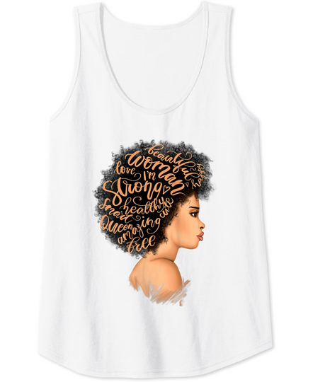 Discover Womens I Am Black Excellence Strong Woman Black History Month Tank Top