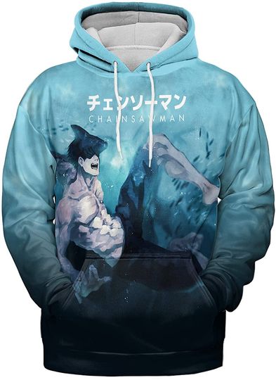 Discover Chainsaw Man 3D Hoodie Pullover Manga Anime