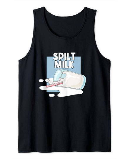 Discover Spilt Milk In A Glass Dairy Farming Cow Milk Tank Top