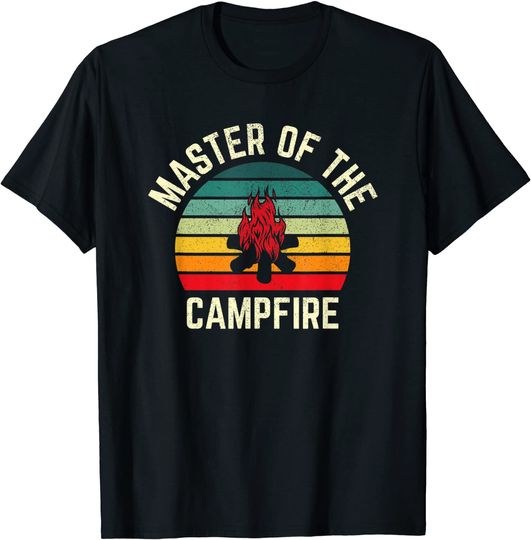 Discover Master of the Campfire Vintage Camping T-Shirt