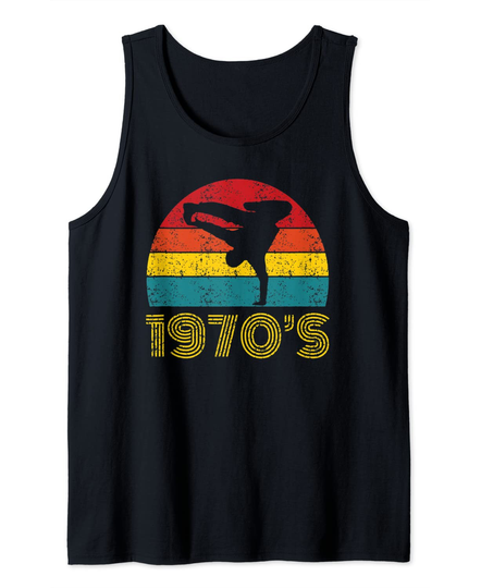 Discover Distressed 1970's Break Dancing Tank Top