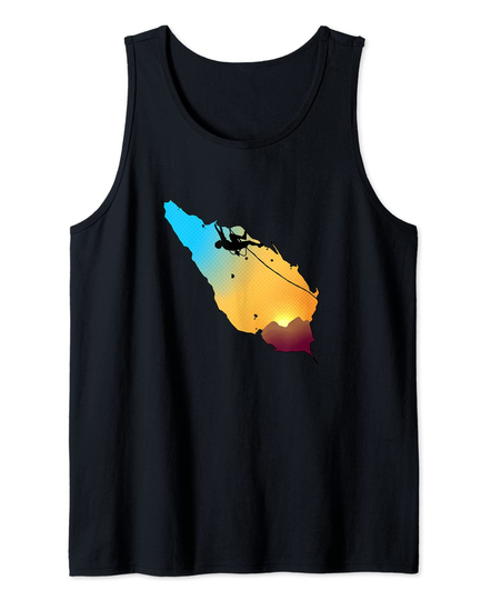 Discover Cool Sunset Rock Climbing Gift product Climber Bouldering Tank Top