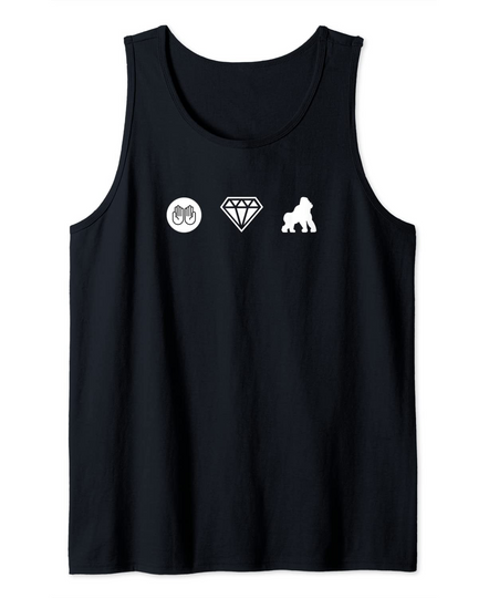 Discover Diamond Hand Gorilla Gang AMC GME Ape Meme Superstonk Stonk Tank Top