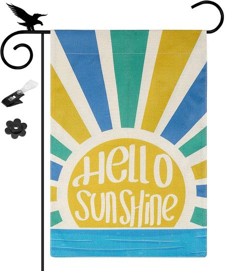 Discover Personalized Hello Sunshine Garden Flag