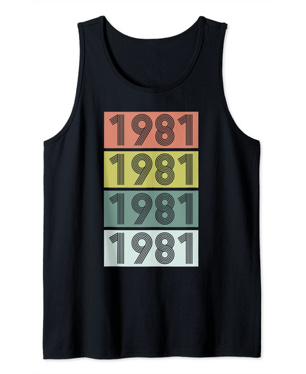 Discover 1981 Birthday Tank Top