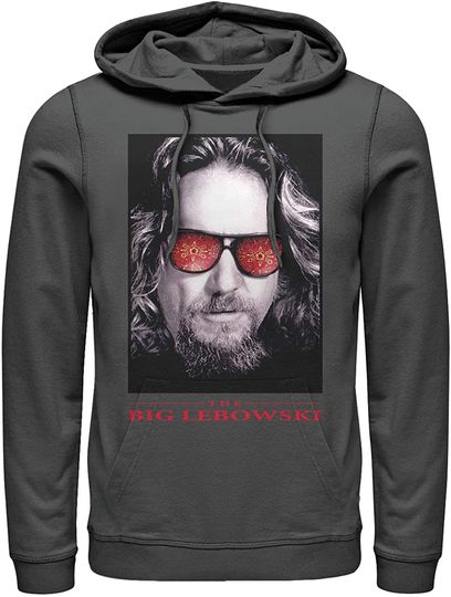 Discover Fifth Sun Men's The Big Lebowski The Dude Sunglasses Poster Pull Over Hoodie