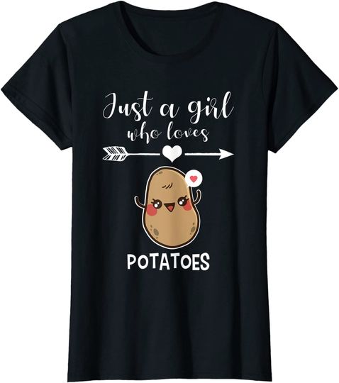 Discover Potato Lover Cartoon T-Shirt - Fun Gift Idea
