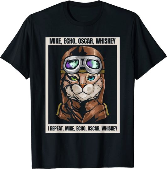 T-shirt Unissexo com Quadro de Ortografia MEOW