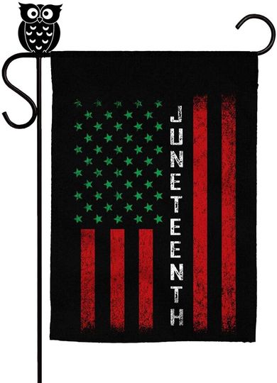 Discover HailinED Happy Juneteenth Day Garden Flag