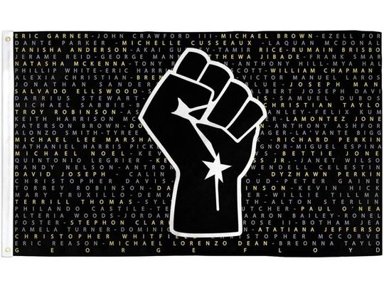 Discover BelleJunge BLM Black Lives Matter Fist and Say Their Names George Floyd Flag