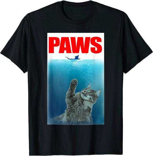 Discover Paws Cat and Mouse Cute Funny Cat Lover T-Shirt