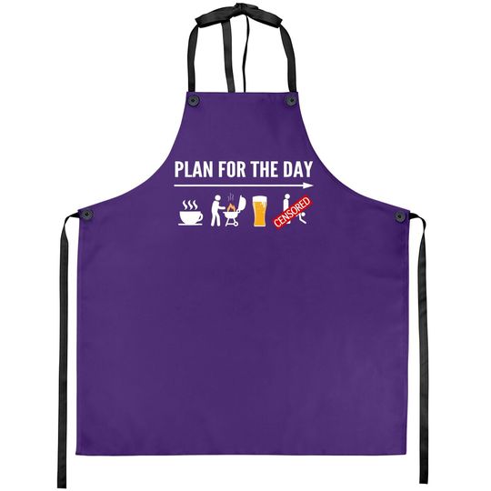 Discover Funny Bbq Apron For Coffee, Grilling, Beer Adult Humor Apron