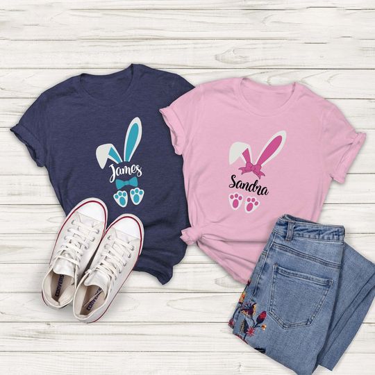 Discover Custom Bunny Easter Day T-shirt