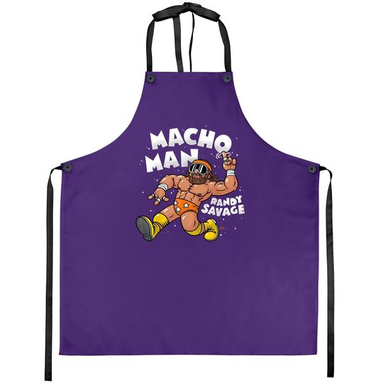 Discover Macho Man Randy Savage Bill Main Graphic Apron