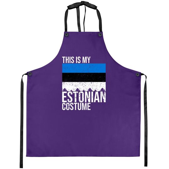 Discover This Is My Estonian Flag Costume For Halloween Apron
