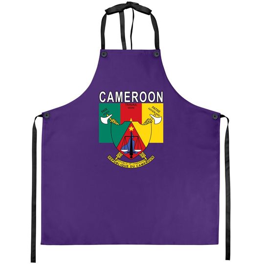 Discover Cameroon Flag And Emblem Design Apron
