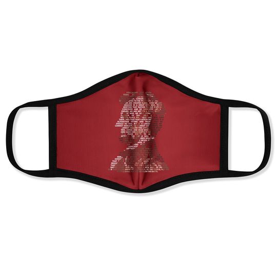 Discover Abraham Lincoln Portrait Gettysburg Address Face Mask Face Mask