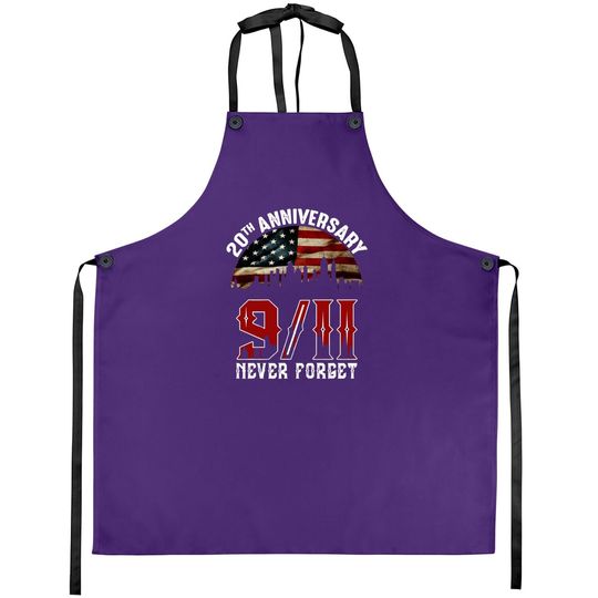 Discover 20 Years Anniversary 911 Never Forget Apron