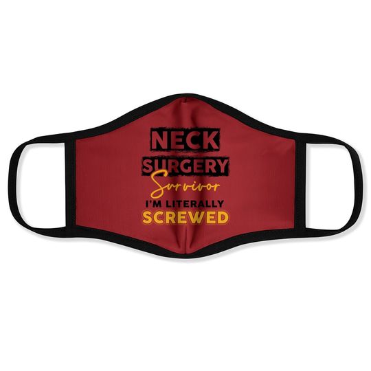 Discover Neck Surgery Survive Implant Survivor Recovery Gifts Face Mask