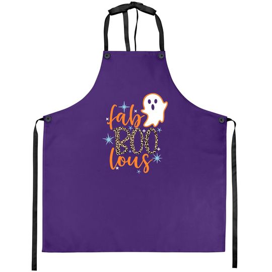 Discover Halloween Fab Boo Lous Leopard Ghost Apron