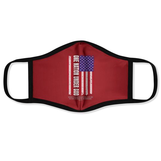 Discover Religious Freedom One Nation Under God Scripture Verse Face Mask