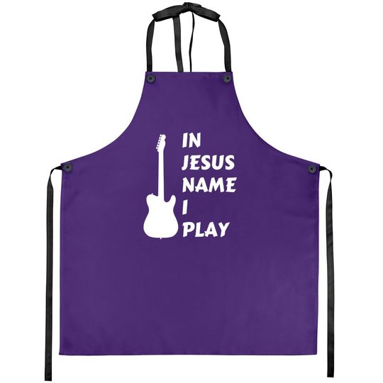 Discover In Jesus Name I Play Christian Faith Religious Apron