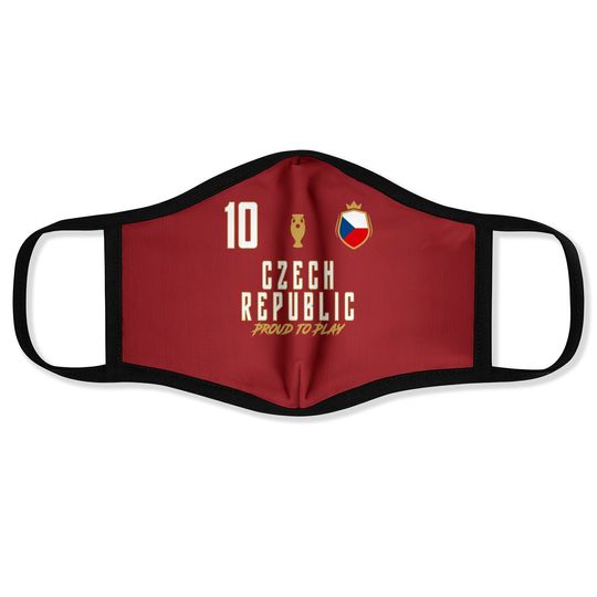 Discover Fan Czech Republic National 10 Soccer Team Football Player Premium Face Mask