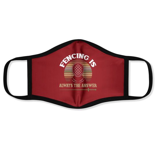 Discover Fencer Face Mask Fencing Quote Humor Fencing Sport Face Mask