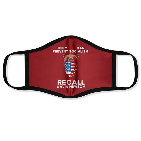 Discover Recall Gavin Newsom Face Mask