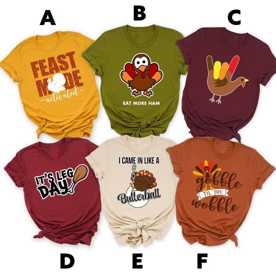 Discover Thanksgiving Turkey Family Matching T Shirt