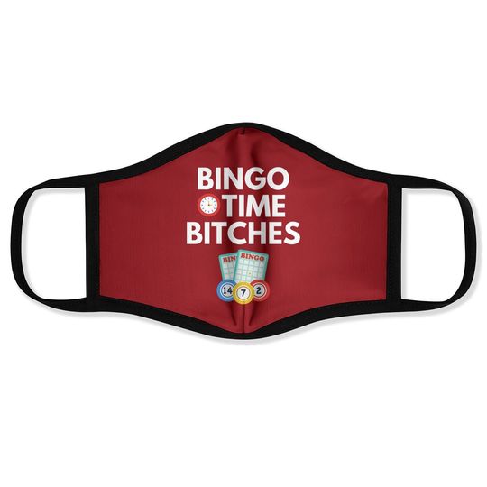 Discover Bingo Time Bitches Player Game Face Mask