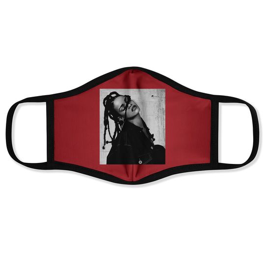 Discover Rihanna B&w Aesthetic Face Mask