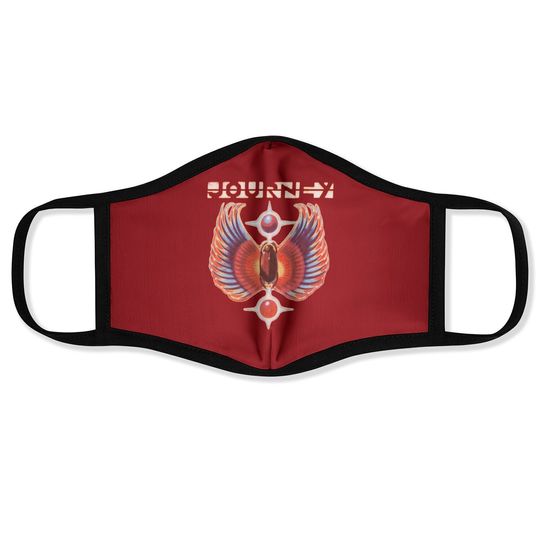 Discover Journey Rock Band Music Group Colored Wings Logo Face Mask