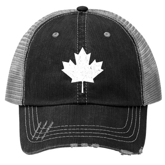 Discover Canada Maple Leaf Vintage Trucker Hat Canada Day Trucker Hat