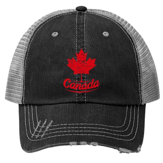 Discover Vintage Canada Flag Canadian Flag Maple Leaf Trucker Hat