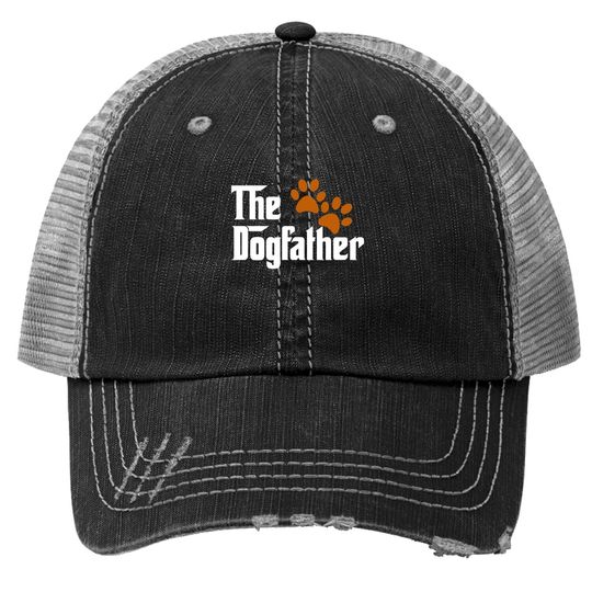 Discover Cool Dog Dad Dog Father Trucker Hat The Dogfather Trucker Hat