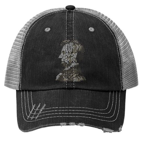 Discover Abraham Lincoln Portrait Gettysburg Address Trucker Hat Trucker Hat