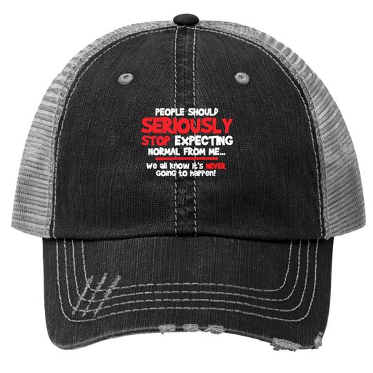 Discover People Should Seriously Graphic Gift Idea Humor Novelty Sarcastic Funny Trucker Hat