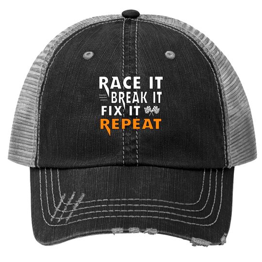 Discover Dirt Track Racing Race It Sprint Car Rally Race Gear Trucker Hat