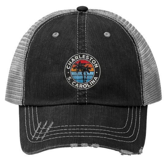Discover Charleston South Carolina Vintage Trucker Hat