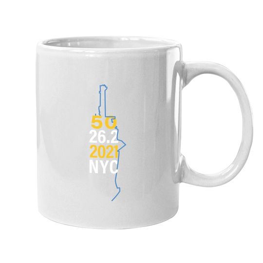 Discover New York 2021 Marathon 50th Coffee Mug