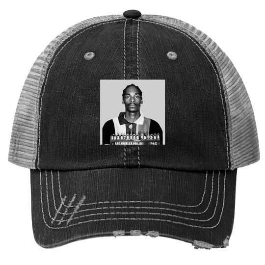 Discover Snoop Dogg Mugshot Rapper Trucker Hat