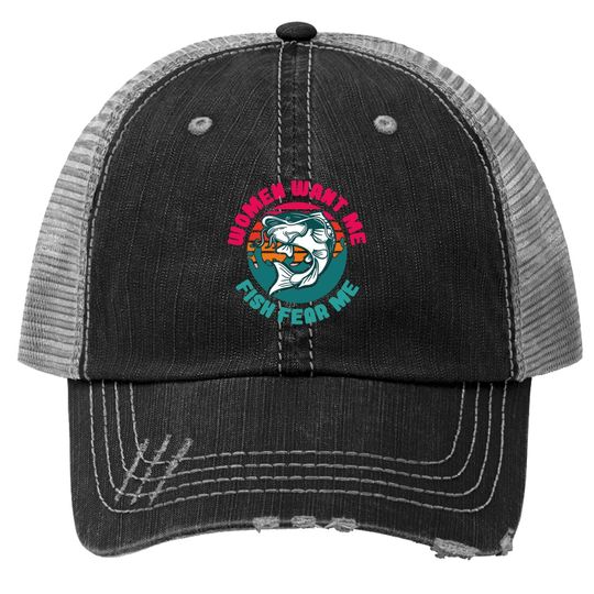 Discover Wants Me Fish Fear Me Classic Trucker Hat