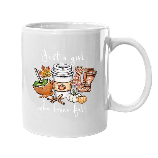 Discover Just A Girl Who Loves Fall Coffee Mug